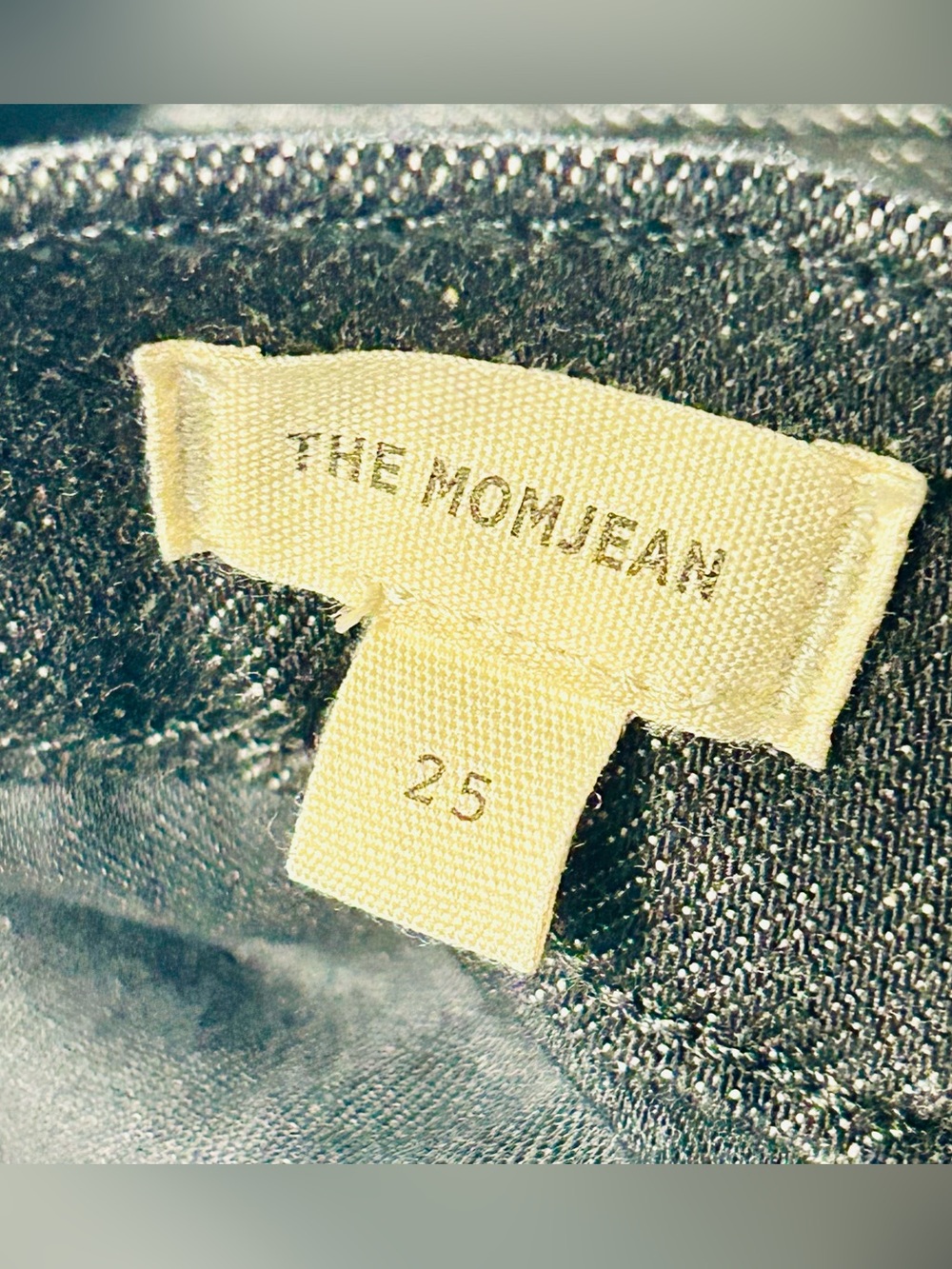 Madewell jeans The Mom jeans High rise black stretchy women size 25 - Picture 3 of 10